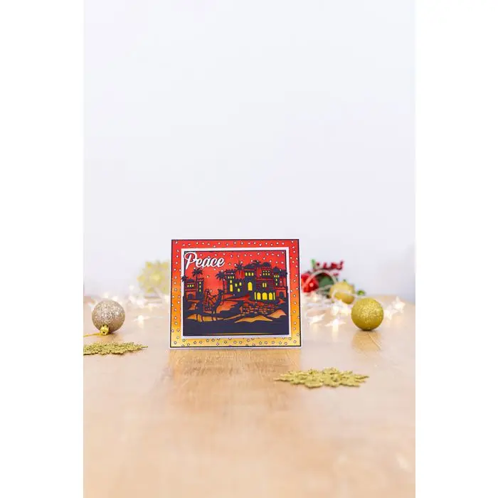 Металлические штампы город бетлеем форма карточка скрапбукинг бумажный нож