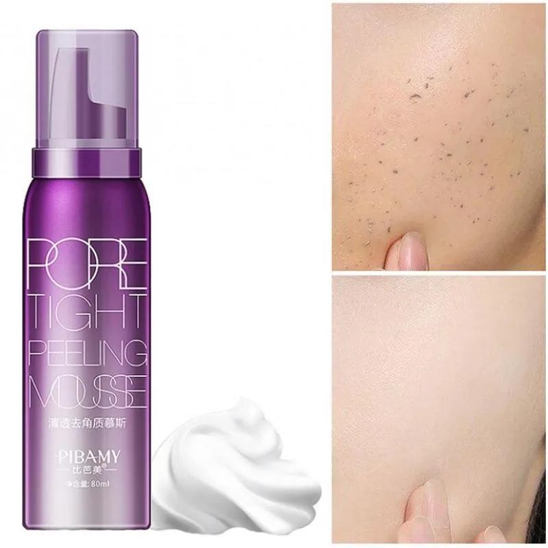 80 мл Очищающее средство для лица мусс удаления омертвевшей кожи поры плотный