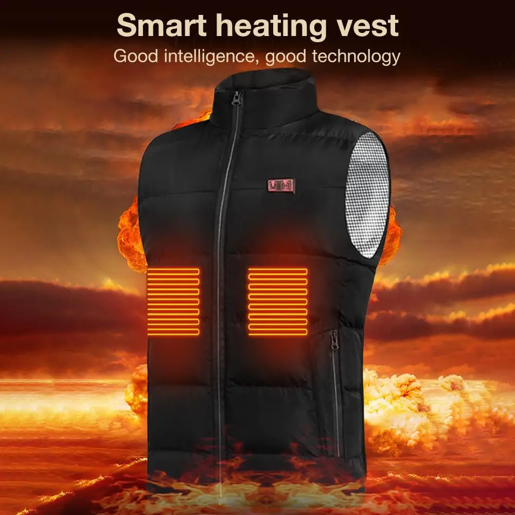 

Heating Vest Long-lasting Warm Comfortable Electric Charging Clothing