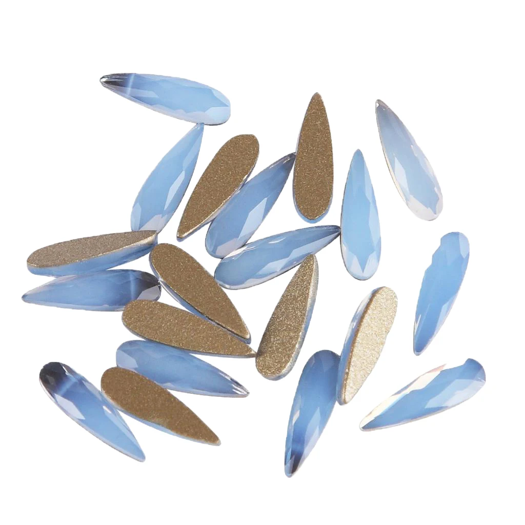 

20 шт. 3D великолепные Типсы для ногтей украшения для ногтей блестящие стразы