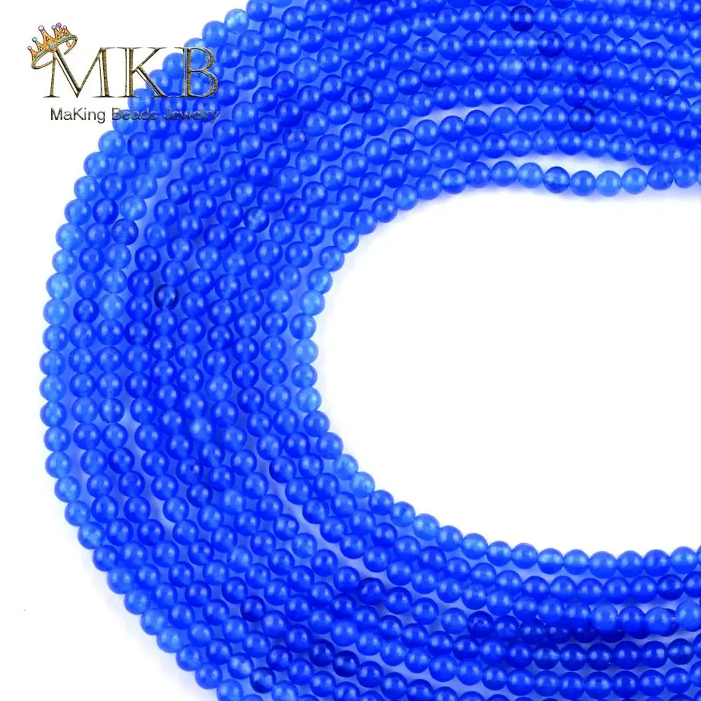 Бусины Из Натурального голубого нефрита 3 мм | Украшения и аксессуары
