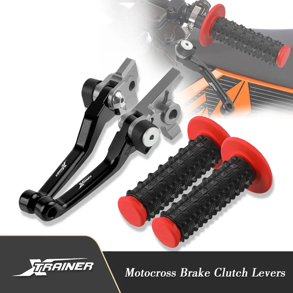 

Motorcycle Aluminum DirtBike Brake Clutch Lever 7/8'' Rubber Handle Bar Grip For BETA XTRAINER X TRAINER 2015-2018 Accessories