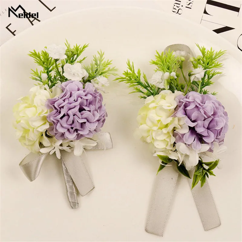 Meldel шелковые свадебные цветы на запястье для подружки невесты декоративные