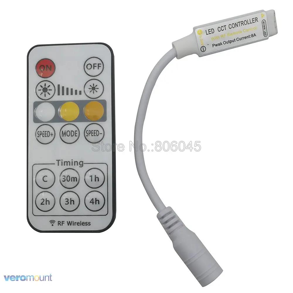 DC5 24V 8A светодиодный CCT 16key RF Беспроводной на дистанционном управлении с Timmer