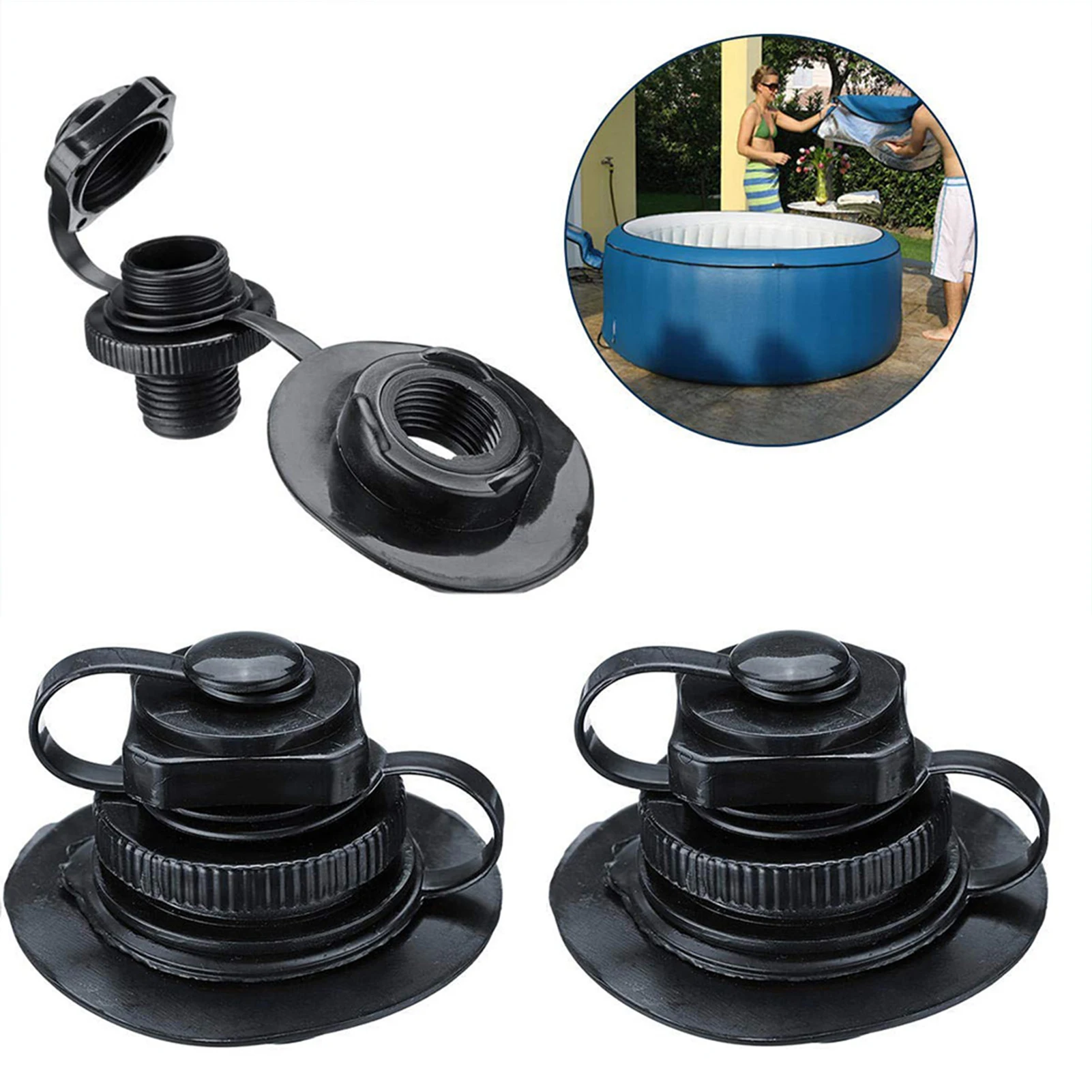 

TPU Nozzle Octagonal Valve Iatable Boat 2-in-1 Valve With Base PVC Iatable Nozzle For Infatable Spa Leaking