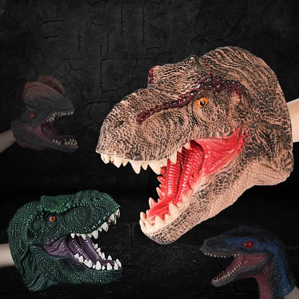 Кукла динозавр ручная игрушка фигурка головы динозавра игрушки для рассказов
