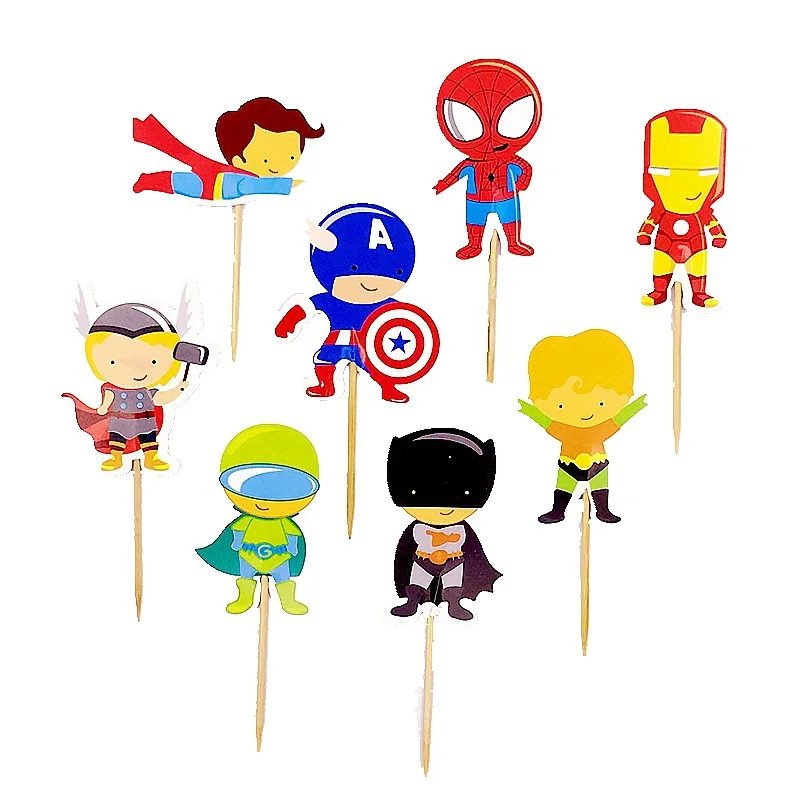 24 шт. детский топ для торта мстители |