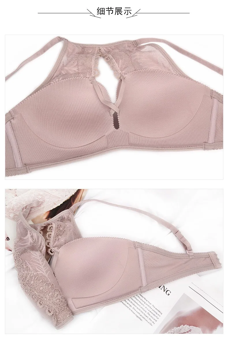 

HONVIEY 2020 Underwear Set Sexy Lace Front Cross Lingerie Romantic Temptation Wirefree Adjustable Straps Bra and Panties Set
