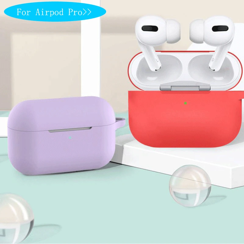 Мягкий силиконовый чехол наушники для Apple AirPods Pro s защитный наушников