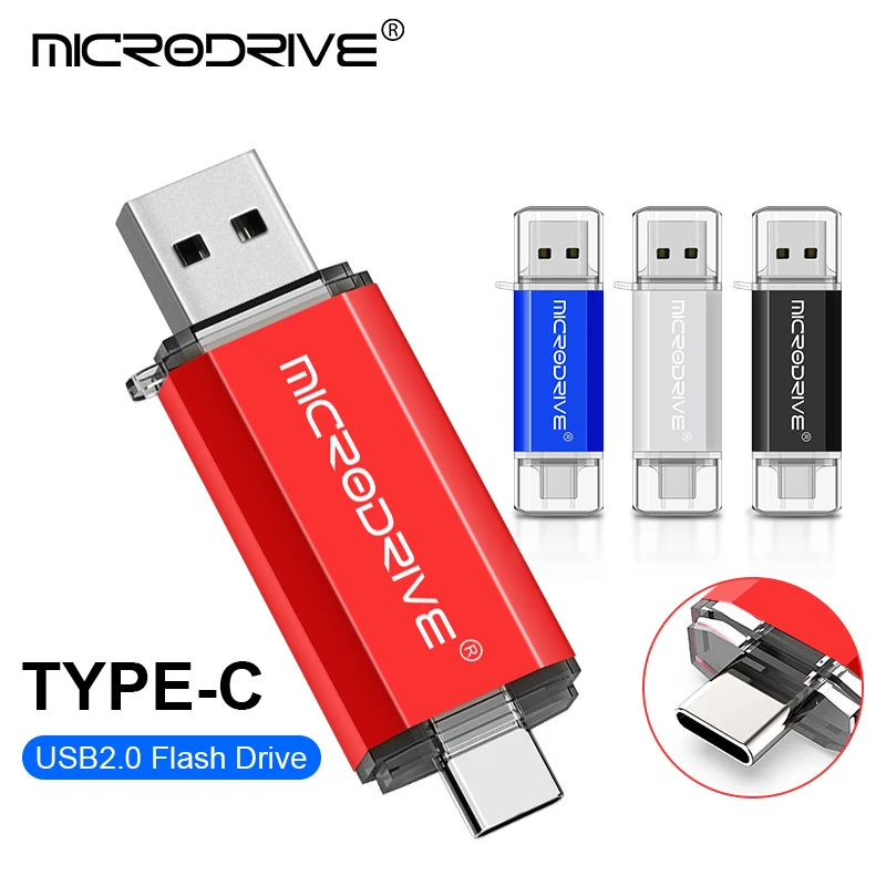 

USB-флеш-накопитель Type-C, 4/8/16/32/64/128/256/512 ГБ