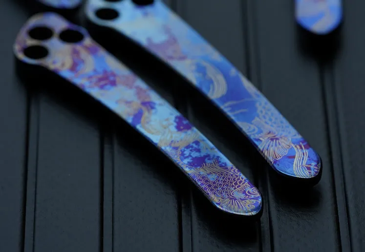 Титановый дамасский Задний зажим титановый C81/ C11 | Инструменты