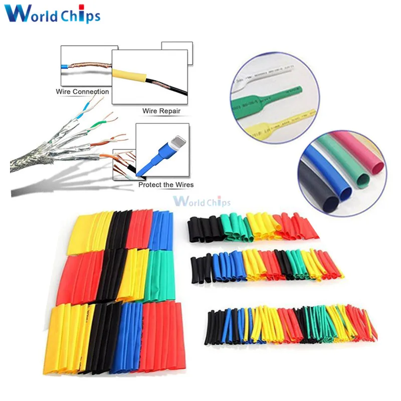 164 шт./набор термоусадочные полиолефиновые трубки|Изоляционные материалы и