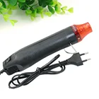 Портативная воздуходувка горячего воздуха 220 В для полимерной глины, термоусадочная лампа сделай сам с разъемом (черный)