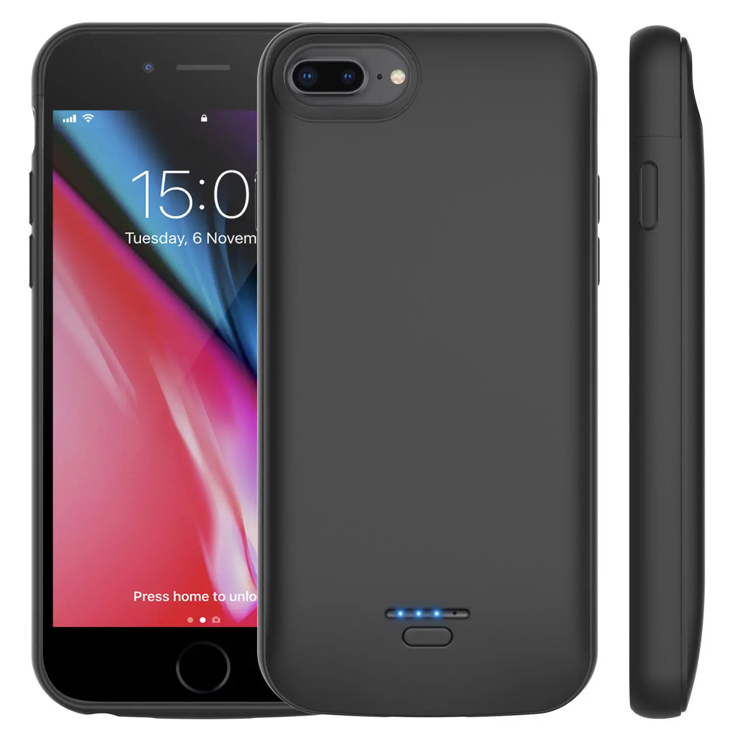 5500 мАч для iPhone 6Plus 7Plus 8Plus внешний аккумулятор чехол зарядки Магнитный умный