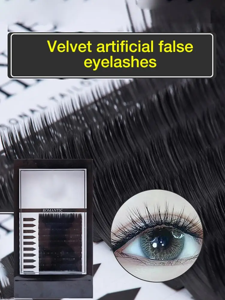 1 коробка красивые бархатные искусственные накладные ресницы натуральные Мягкие