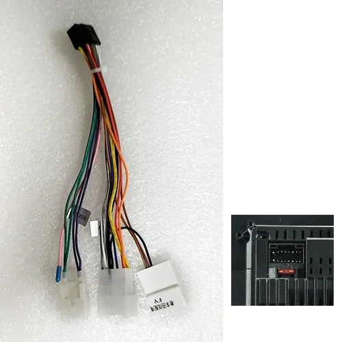 Harness Adaptor LEXXSON 9 дюймов Автомобильная Радио фасция для TOYOTA Corolla EX 2007-2012 2Din радио плеер Фасции Аудио установка панель адаптеров рамка наборы - Название цвета: Harness Adaptor