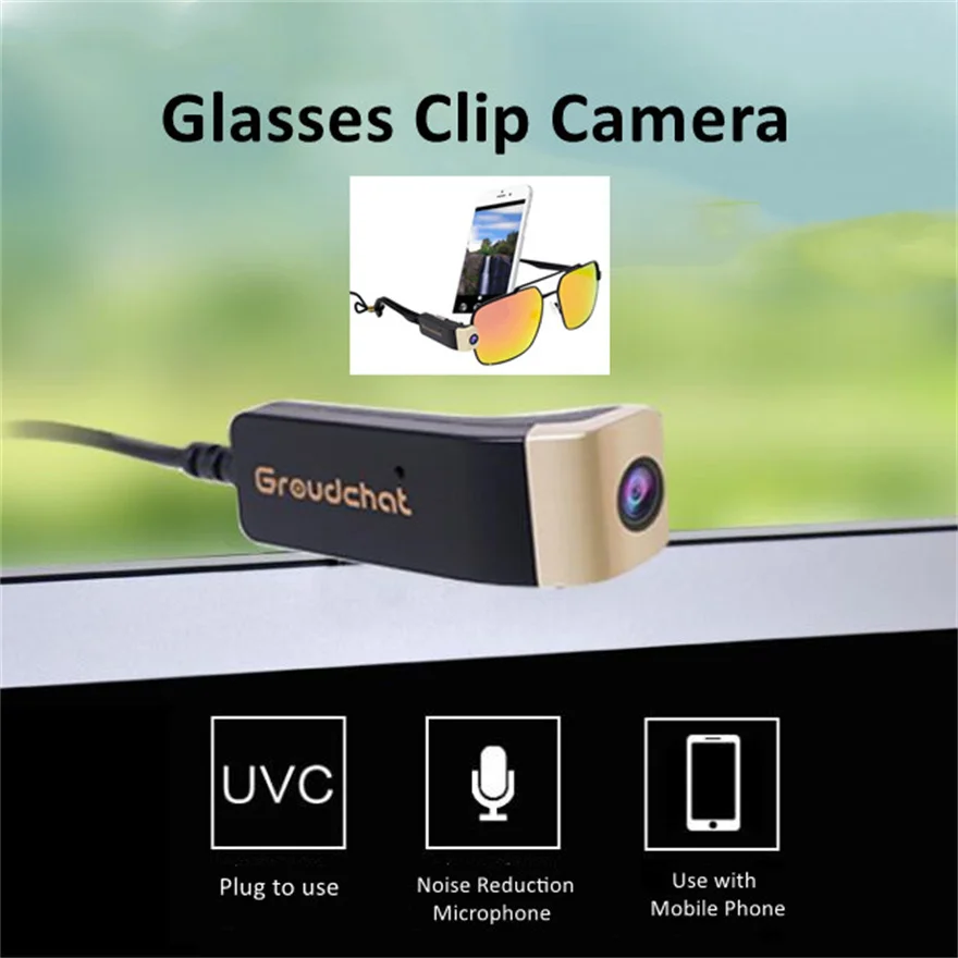 

Glasses Clip Camera Full Hd 1080P 30Fps Video Recorder Small Body Bodycam Mini Dvr Camcorders With Built In Microphone