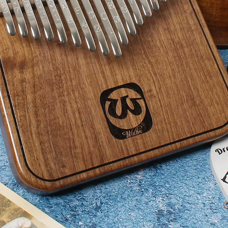Walter.t Kalimba 17/21 Keys Black walnut Mahogany Calimba Xylophone vibraphone portable keyboard Thumb piano Musical instrument