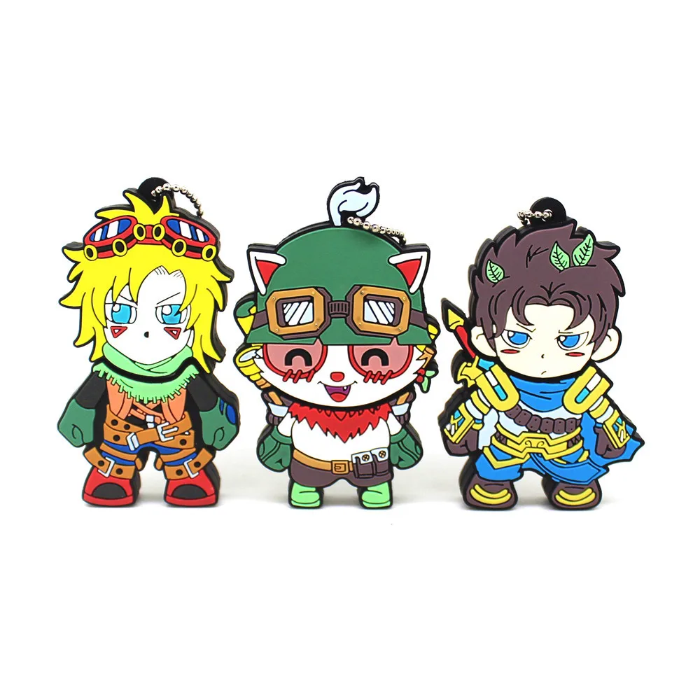 

League of Legends game USB flash drive 4GB 8GB Pendrive 16GB 32GB 64GB 128GB LOL hero character cartoon Pen Drive memoria Stick
