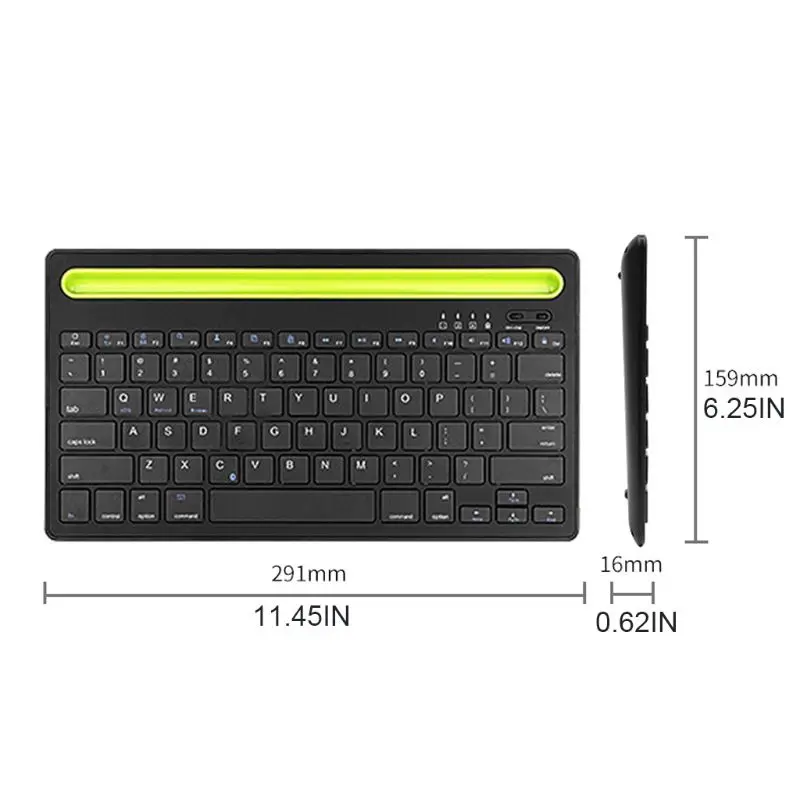 

Wireless Bluetooth Lightweight Rechargeable Keyboard Cellphone Tablet Keypad
