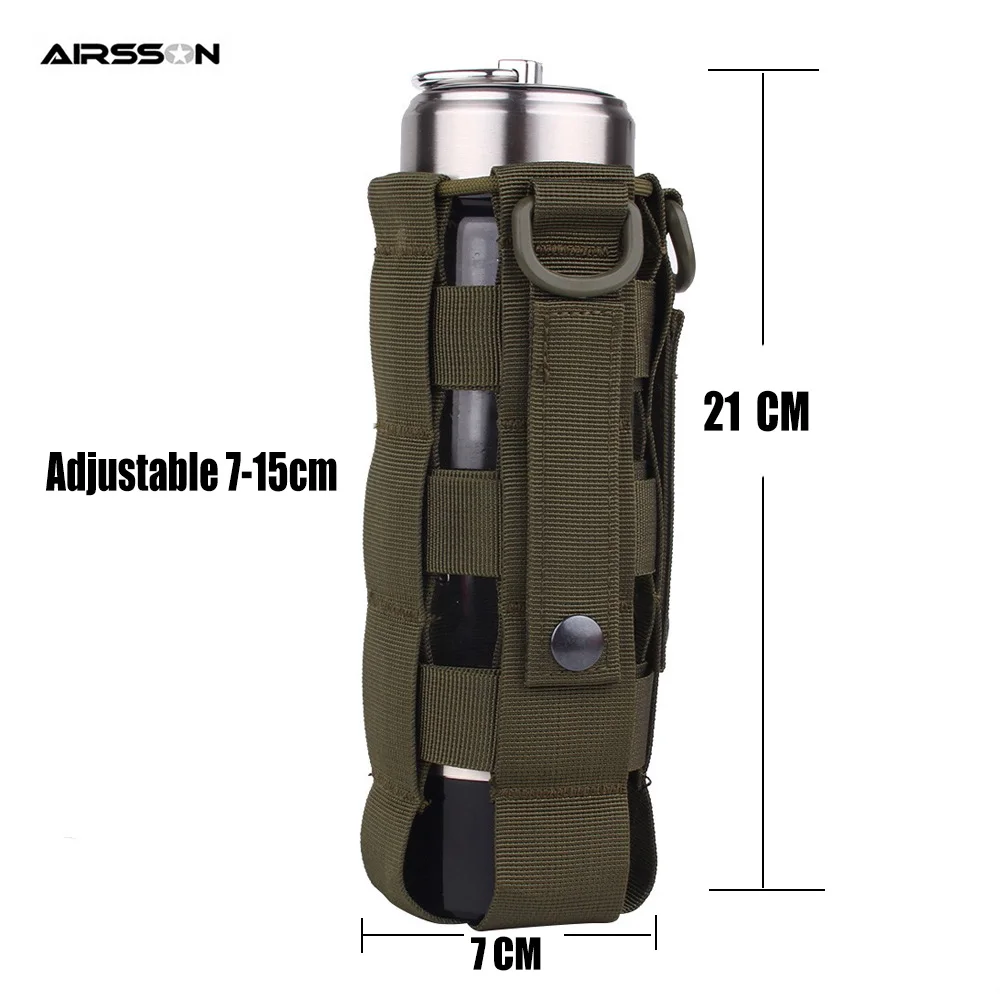 Открытый военный Molle Чехол кемпинг бутылка для воды сумка Открытый Топ выживания чайник держатель 600D полиэстер водонепроницаемый дорожные наборы