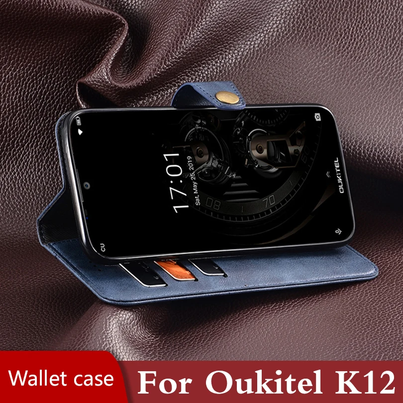Чехол для телефона Oukitel K12 кожаный чехол книжка С Откидывающейся Крышкой