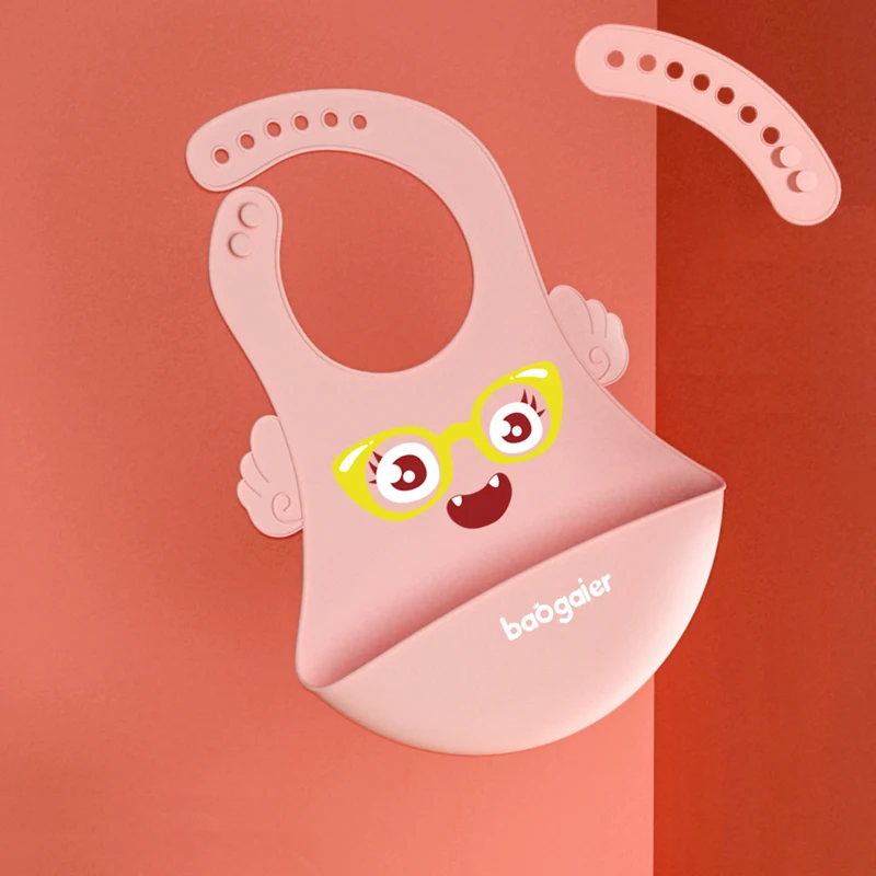 

Baby Bib Adjustable Animal Picture Waterproof Silicone Feeding Baby Saliva Towel Newborn Cartoon Aprons Bibs Food gradesilicagel