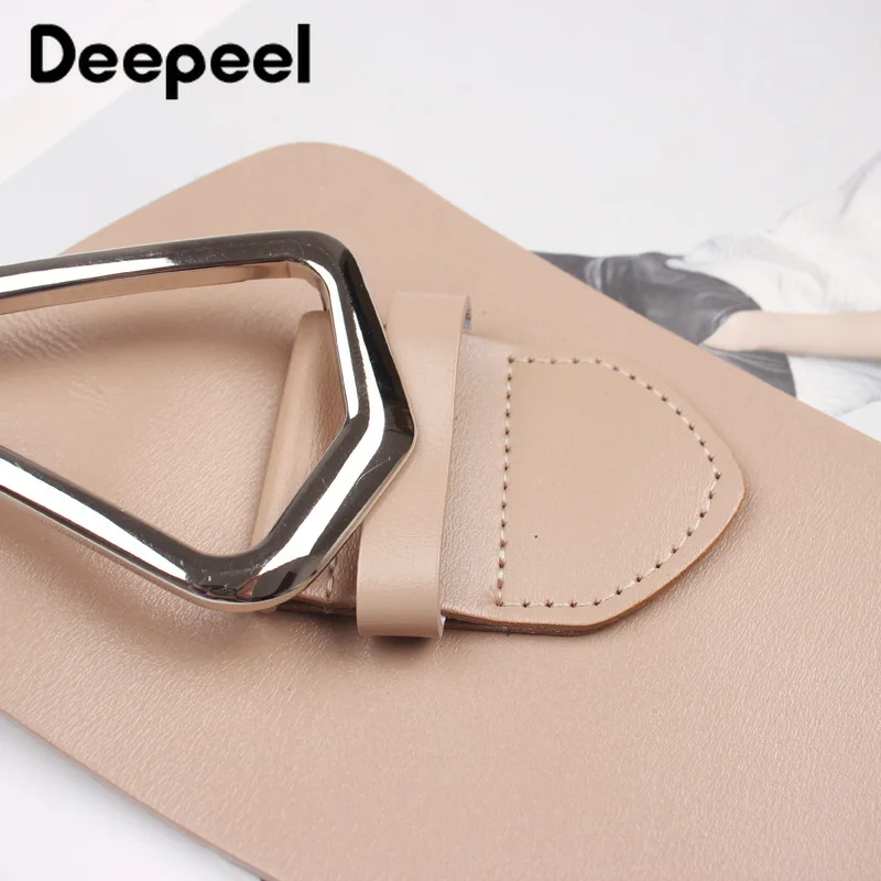 

Deepeel 1pc 11.5-4.8*102cm Women Genuine Leather Cummerbunds Fashion Corset Decorative Wide Belt Luxury Female Waist Corsets