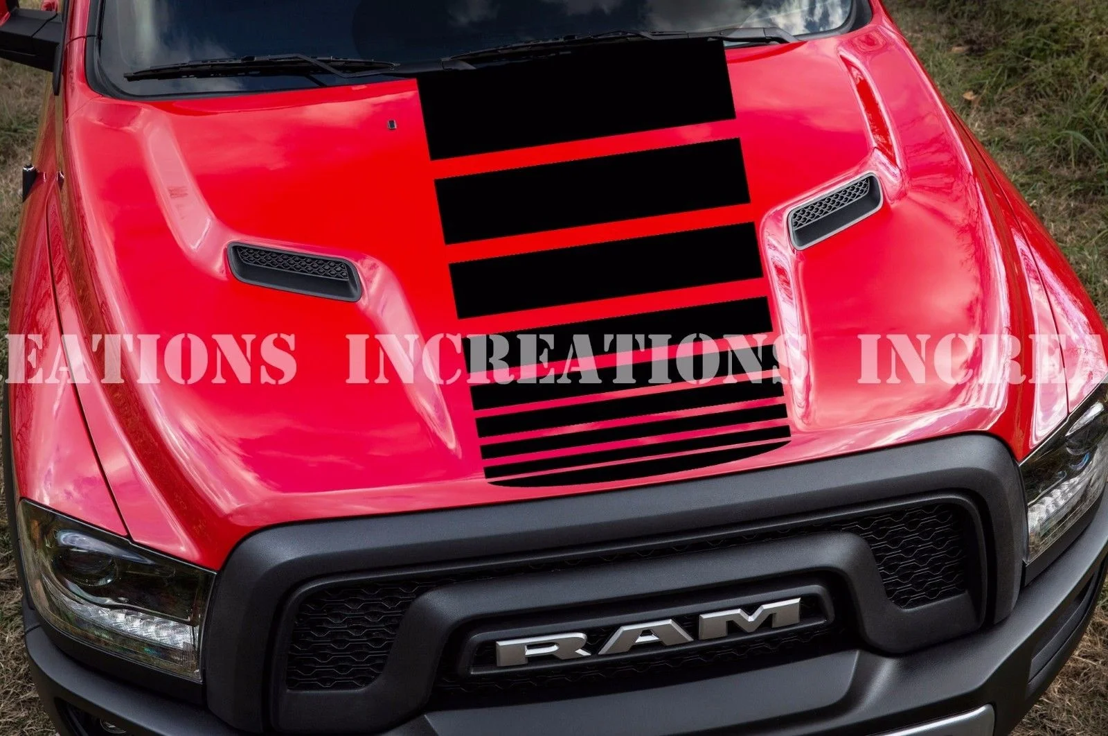 Универсальная наклейка Dodge Ram Hood гоночная для любого грузовика выцветающая