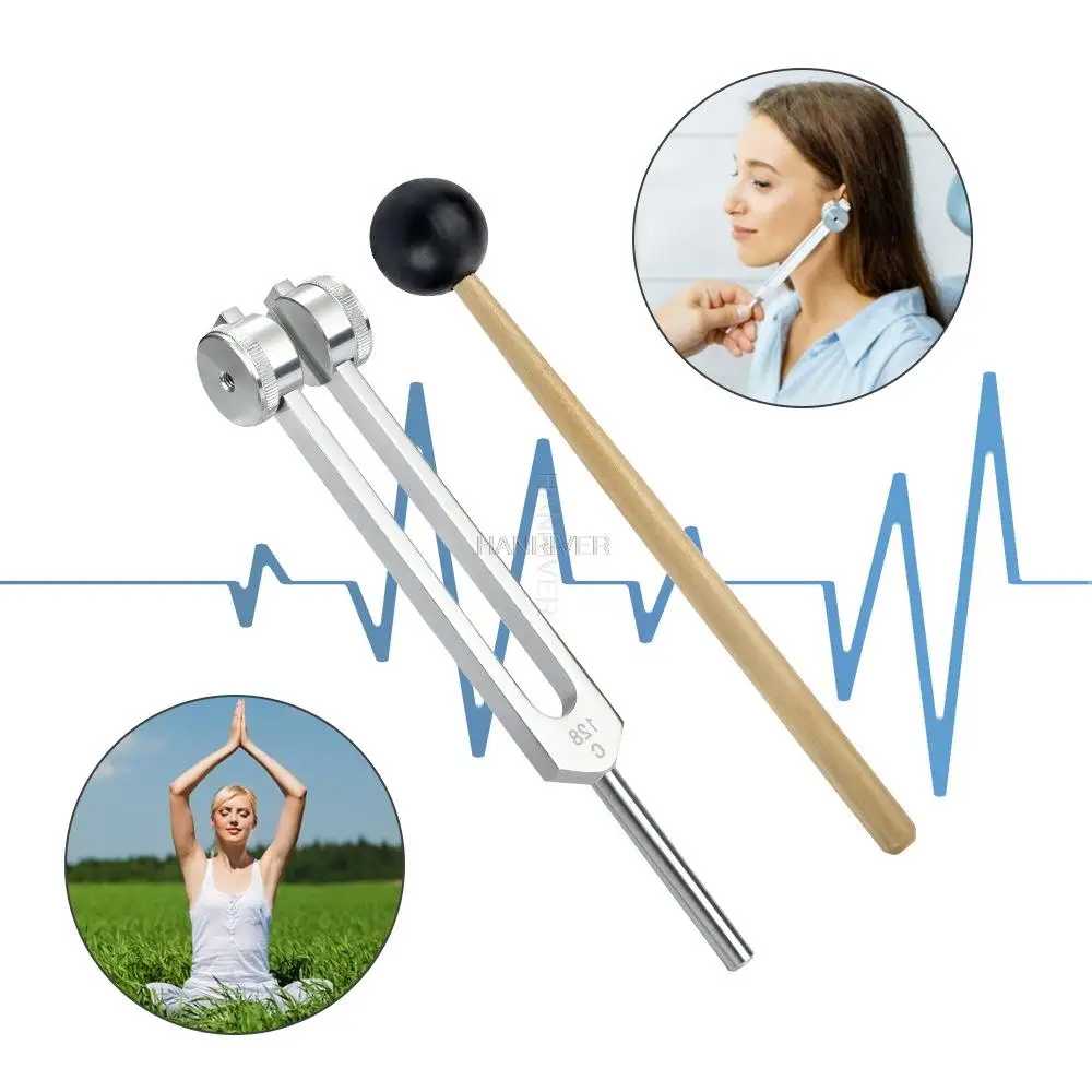 

The aluminum alloy 128Hz plucking fork plucking ear tool plucking stun 128 large tuning fork jarring ear care