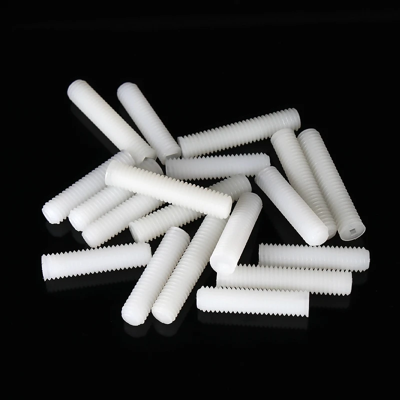Нейлоновый винт PA66 с шлицевой головкой M3 M4 M5 M6 M8|screw slotted|set screwslotted set screw |