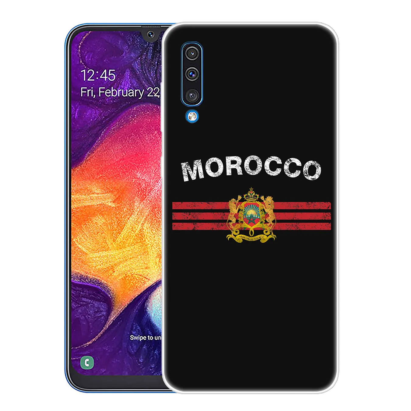 11 Lavaza с изображением флага Марокко футбол чехол для телефона чехол для samsung Galaxy A70 A60 A50 A40 A30 A20 A10 M10 M20 M30 M40 A20e крышка - Цвет: 11