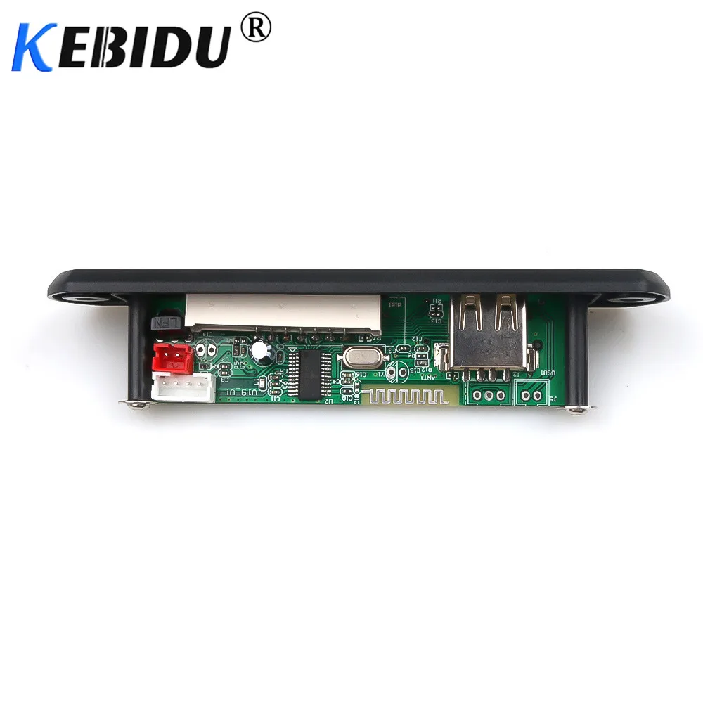 Kebidu 5 в 12 В Bluetooth MP3 WMA декодер плата беспроводной аудио модуль USB TF радио для