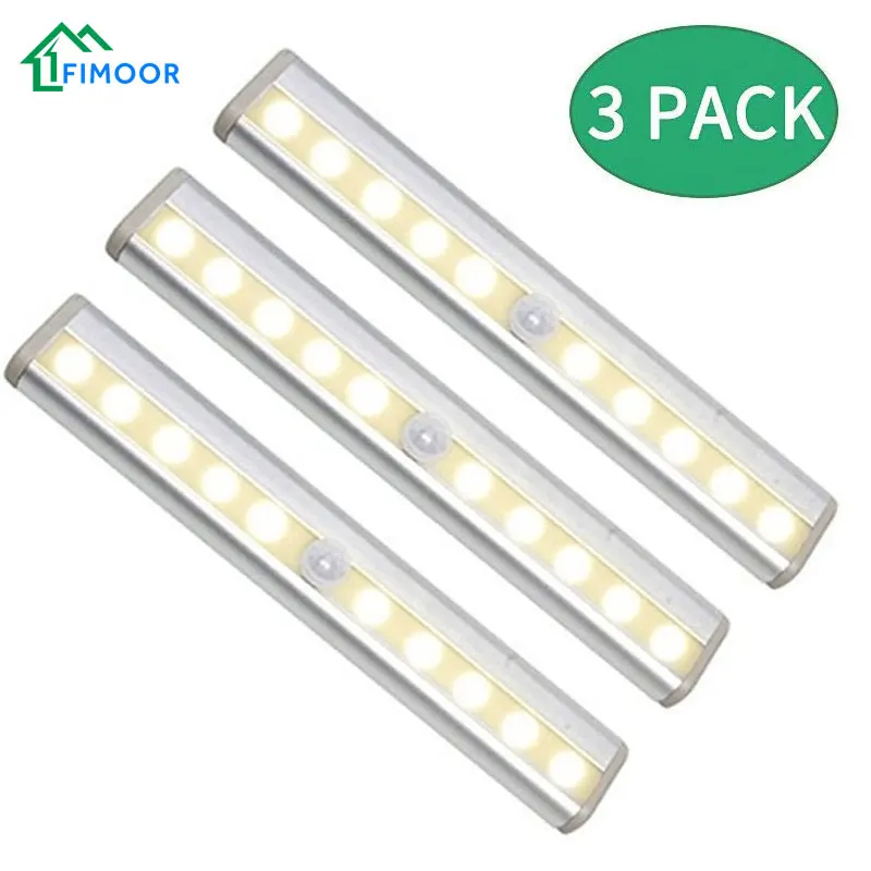 Беспроводной светодиодный светильник для шкафа s 10 освещение чулана белый/теплый
