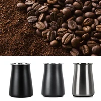 stainless steel coffee sieve cup dustproof coffee powder cocoa flour mesh filter sifter with lid tea grinder accessory