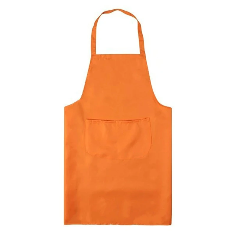 

2021 Newest Hot Solid Cooking Kitchen Apron For Woman Men Chef Waiter Cafe Shop BBQ Hairdresser Aprons Bibs Kitchen Accessory