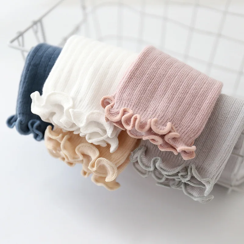 

New Children socks, Side Ear Knee-high Tube ,Tube Newborn Baby Loose Baby Stockings knee high Stockings，Baby Plain Socks