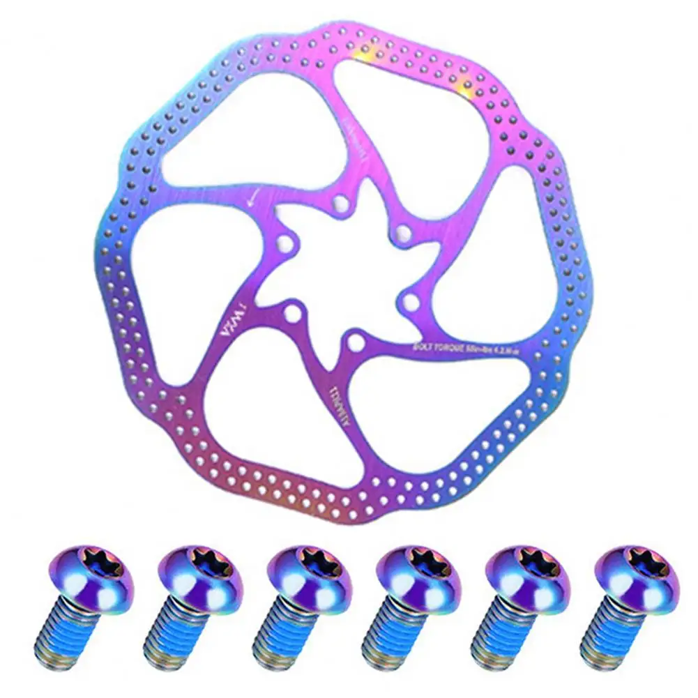 Диски для горного велосипеда разноцветные полые диски 160 мм шесть гвоздевых