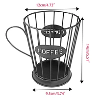 iron art candle holder coffee creamer container metal coffee holder for home kitchen office and coffee bar lxaf