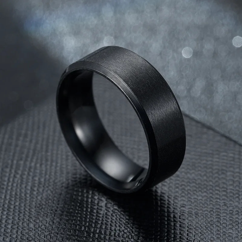

New Fashion Simple Stainless Steel Rings Men's Wedding Rings Engagement Anniversary Rings Women's All-match Jewelry Gift Rings