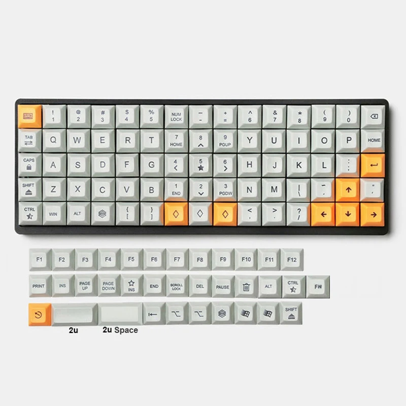 Колпачки DSA для механической клавиатуры и переключателей планков Niu40 XD75 RGB75 Ortholinear