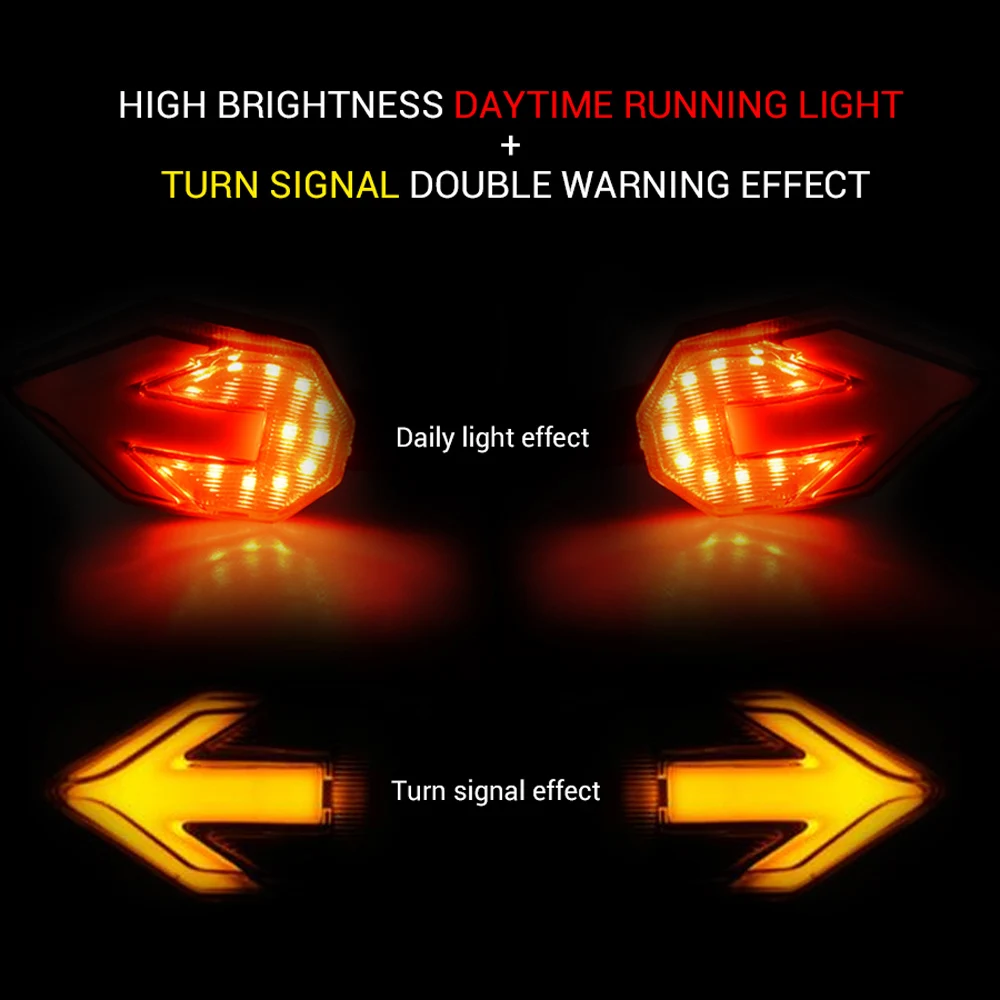 U-образсветильник светодиодный указатель поворота для мотоцикла стоп-сигнал