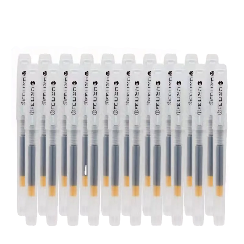 

20pcs 0.7mm Signature Pen Black Bold Carbon Wholesale Bullet Point Fountain Business Calligraphy Gel Pen