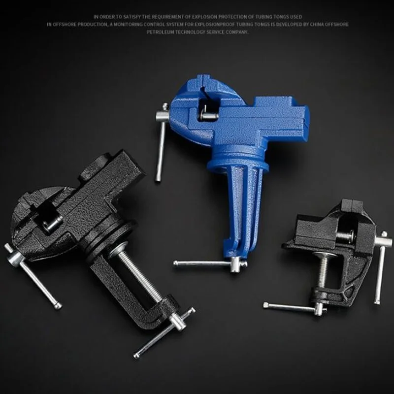 

Light Duty Mechanic Clamp-on Table Vise 360 Degree Swivel Base Cast Iron Table Top Clamp Press Vice with Anvil