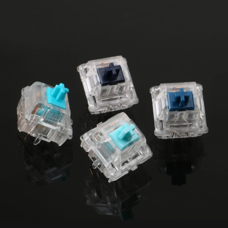 5 контактов Blue Axis Zealios Zilent V2 переключатели для механической клавиатуры тактильная ось 62g 65g 67g 78g прочный 2 шт.