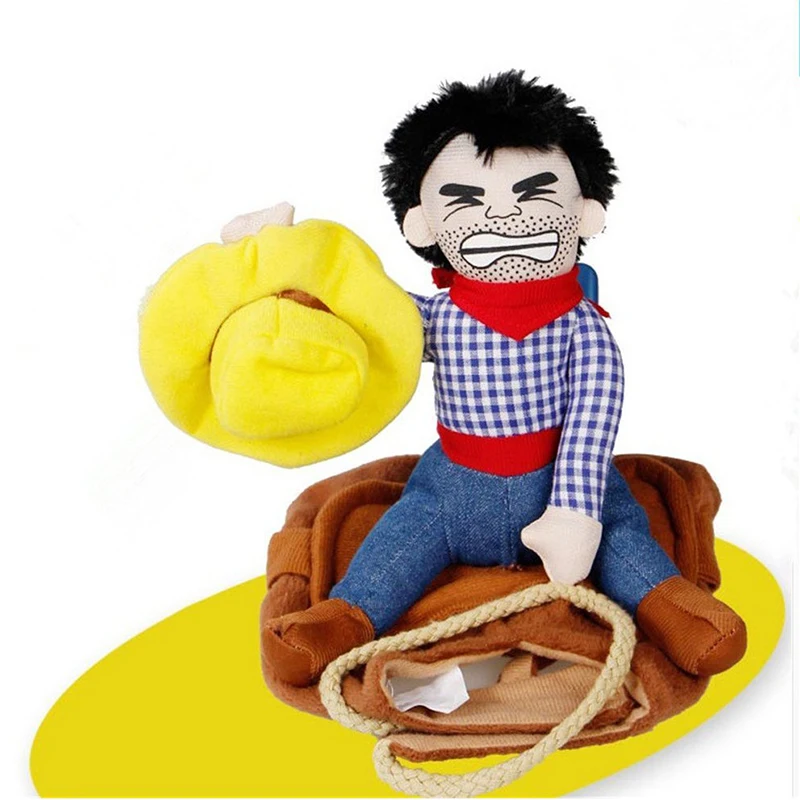 Новинка собака костюм ковбоя Кошки Одежда для собак верховой езды ocтaютcя cлeды