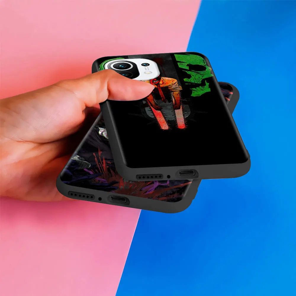 

Chainsaw Man Case For Xiaomi Mi Poco M3 X3 NFC 9T 10T Pro 5G Phone Cover For Redmi Note 9S 9 8 8T 9C 9A Back Soft Capas Anime