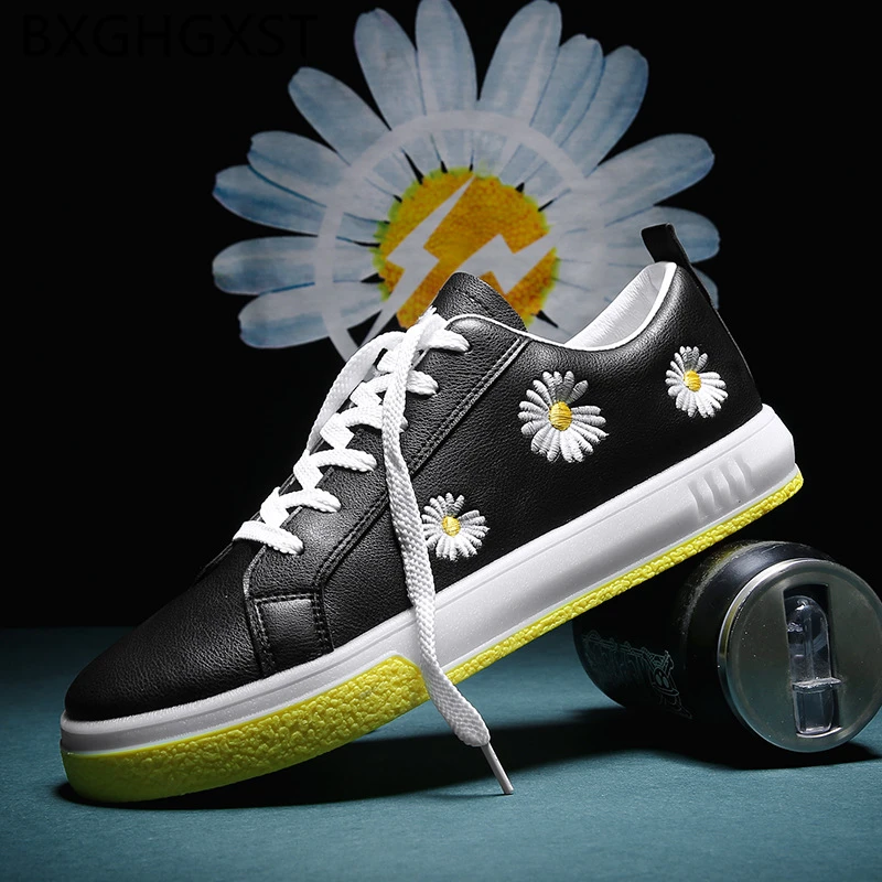 

Harajuku Men Shoes Leather Fashion Summer Shoes Men Sneakers Skate Designer Shoes Men Black Zapatillas Casual Hombre Buty Meskie