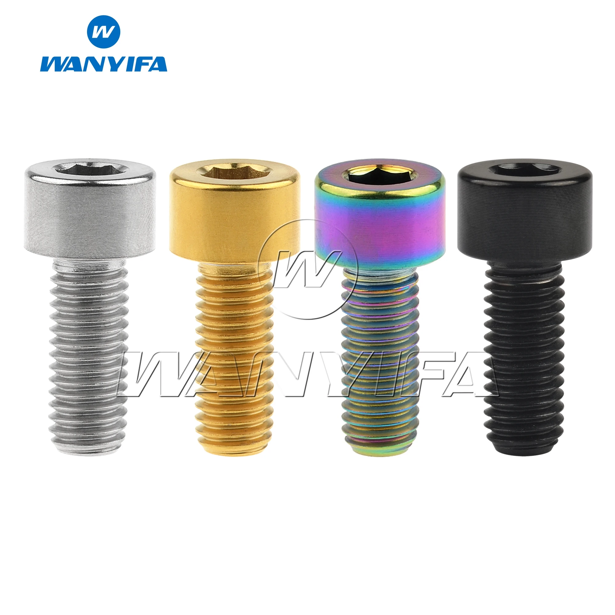 Титановый болт Wanyifa Ti M8X20mm Шестигранная головка Din912 винтовой велосипедный