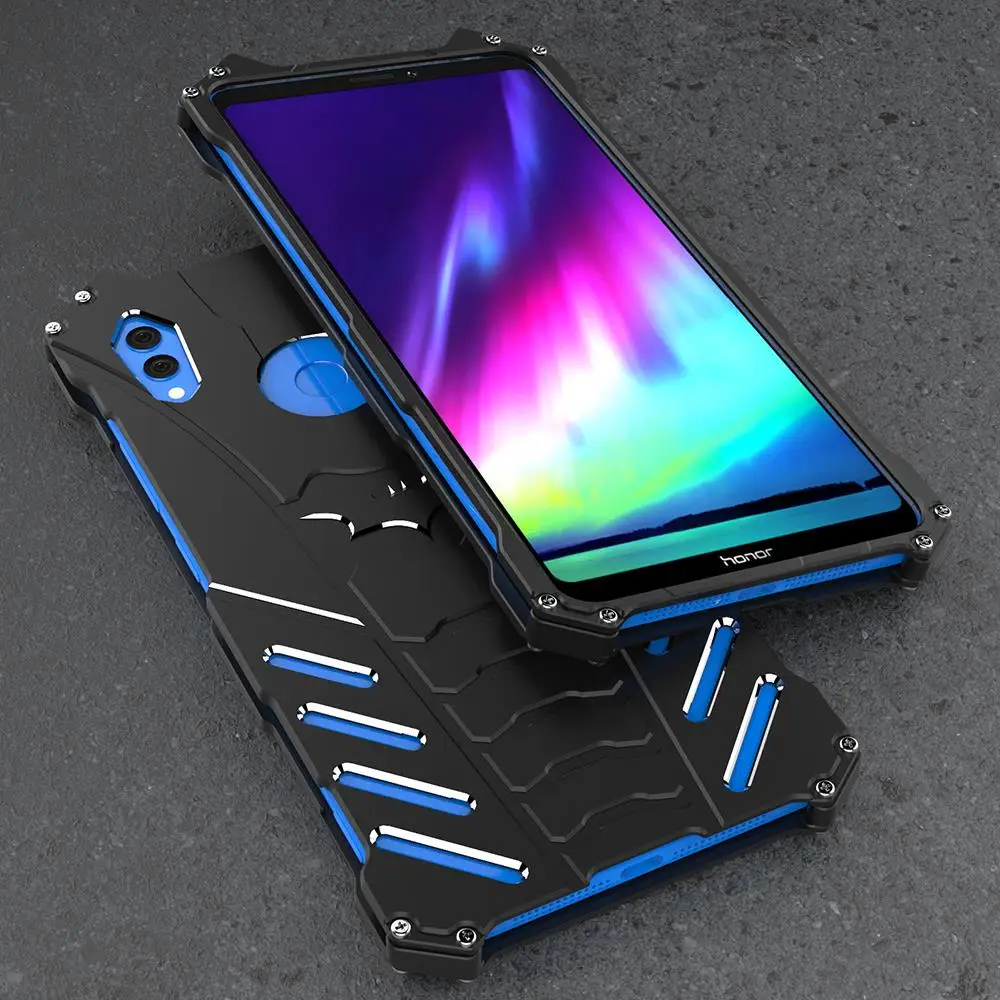 Бэтмен Летучая мышь алюминиевый бампер Броня чехол для телефона huawei Honor Note 10 20 Pro 9